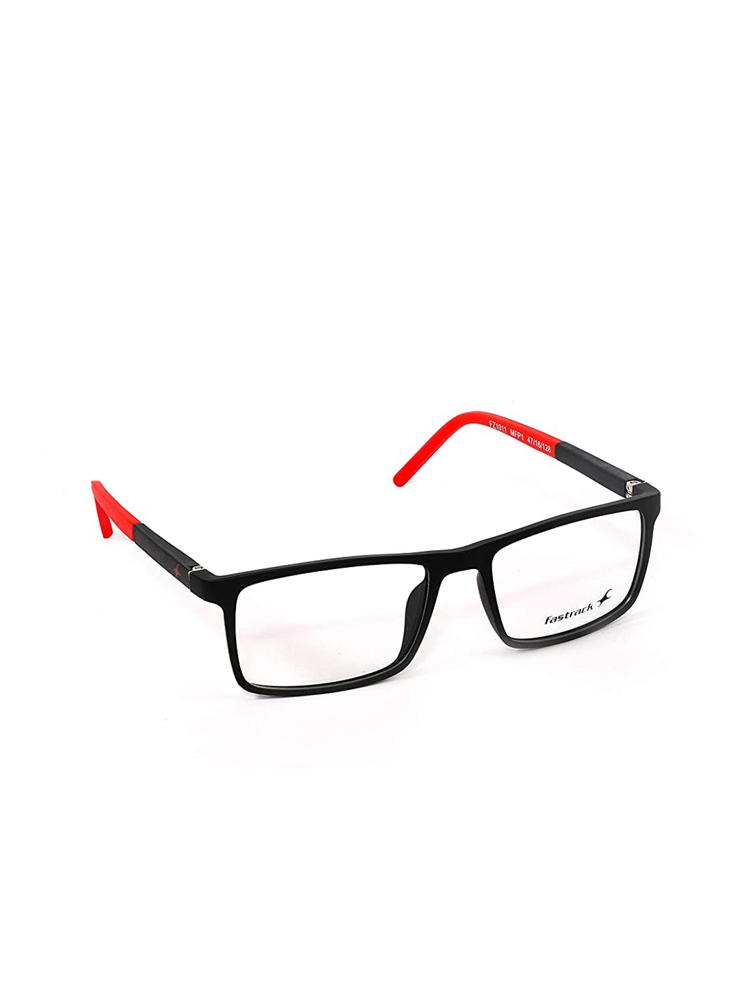 

Fastrack Unisex Black & Red Colourblocked Full Rim Rectangle Frames