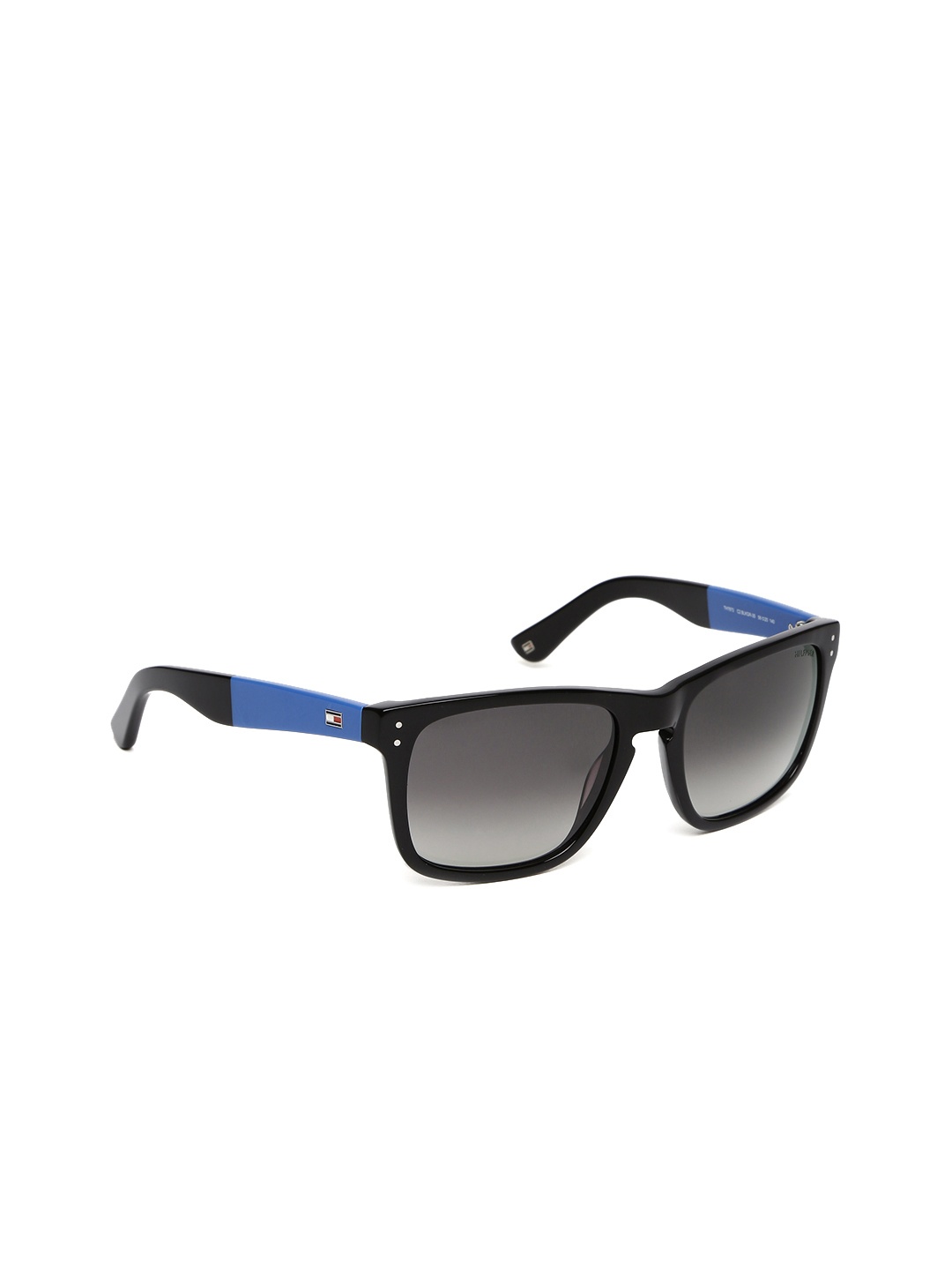 

Tommy Hilfiger Men Rectangle Sunglasses 7873 Blkgr-35 C2 56 S, Black
