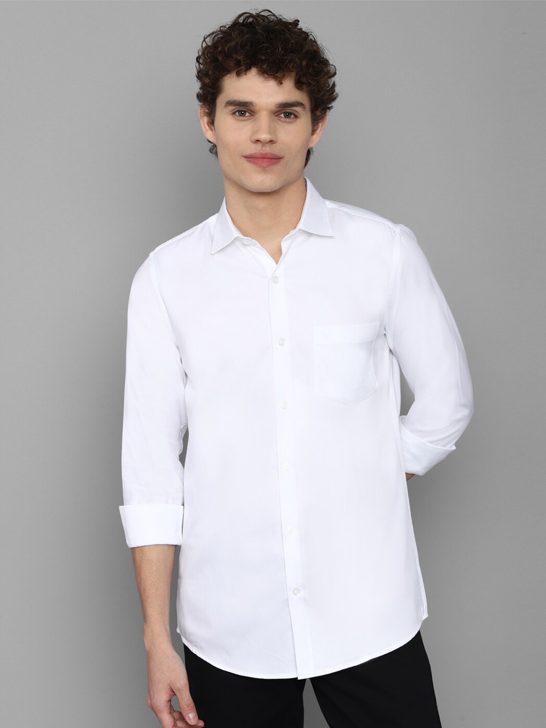 

Allen Solly Men White Slim Fit Casual Shirt