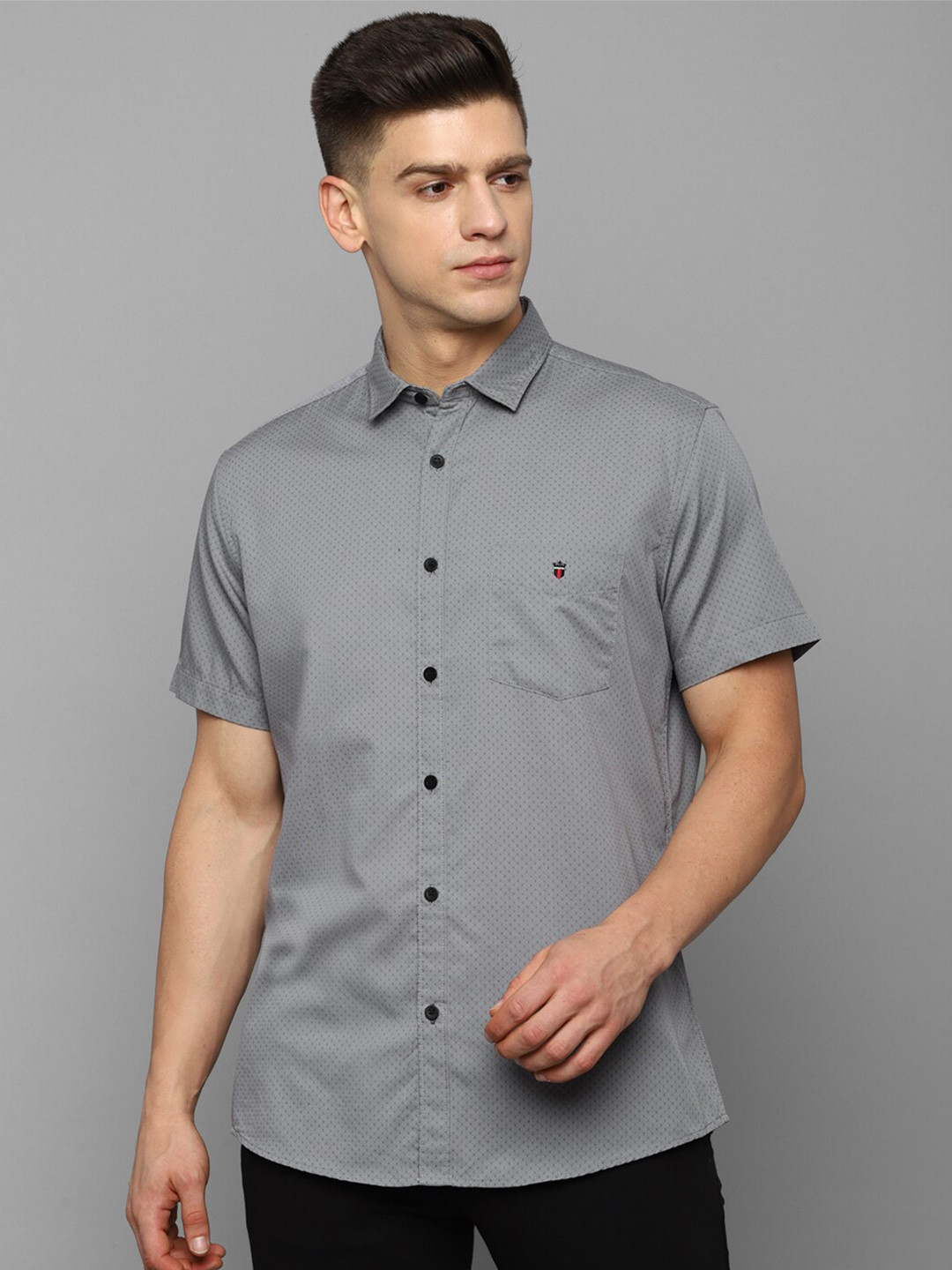 

Louis Philippe Sport Men Grey Slim Fit Printed Casual Shirt