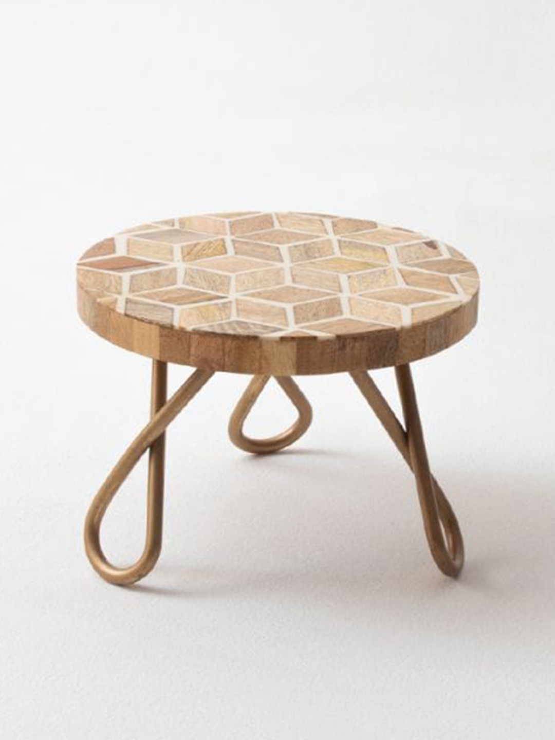 

CASA DECOR Multi-Colored Rhombus Maze Cake Stand Serveware