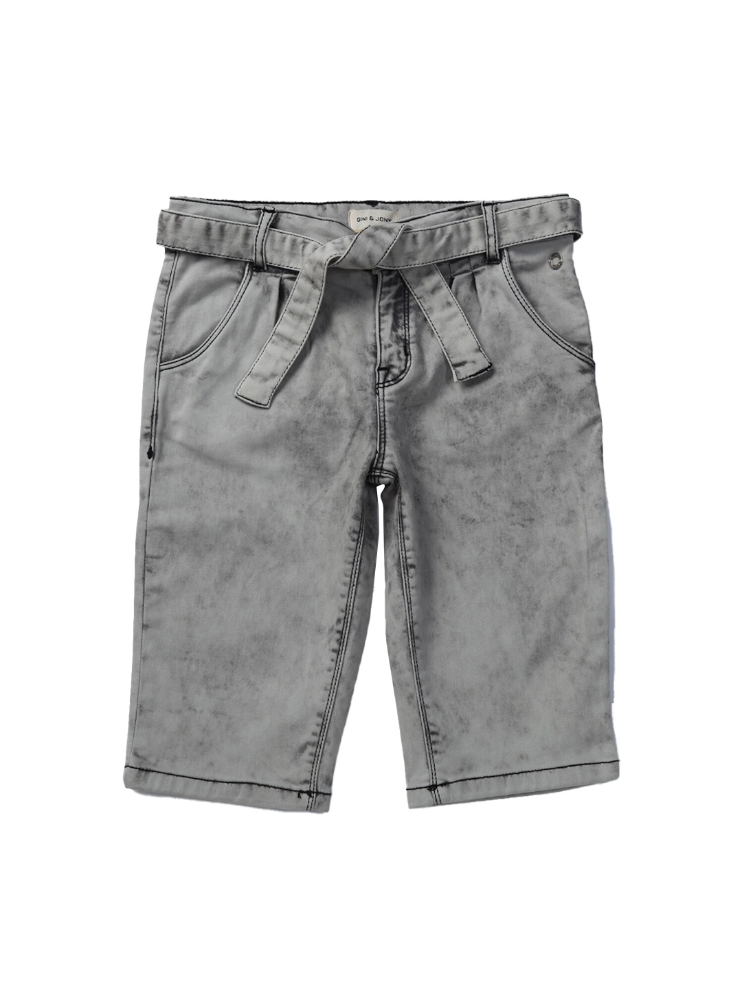 

Gini and Jony Girls Olive Green Denim Shorts