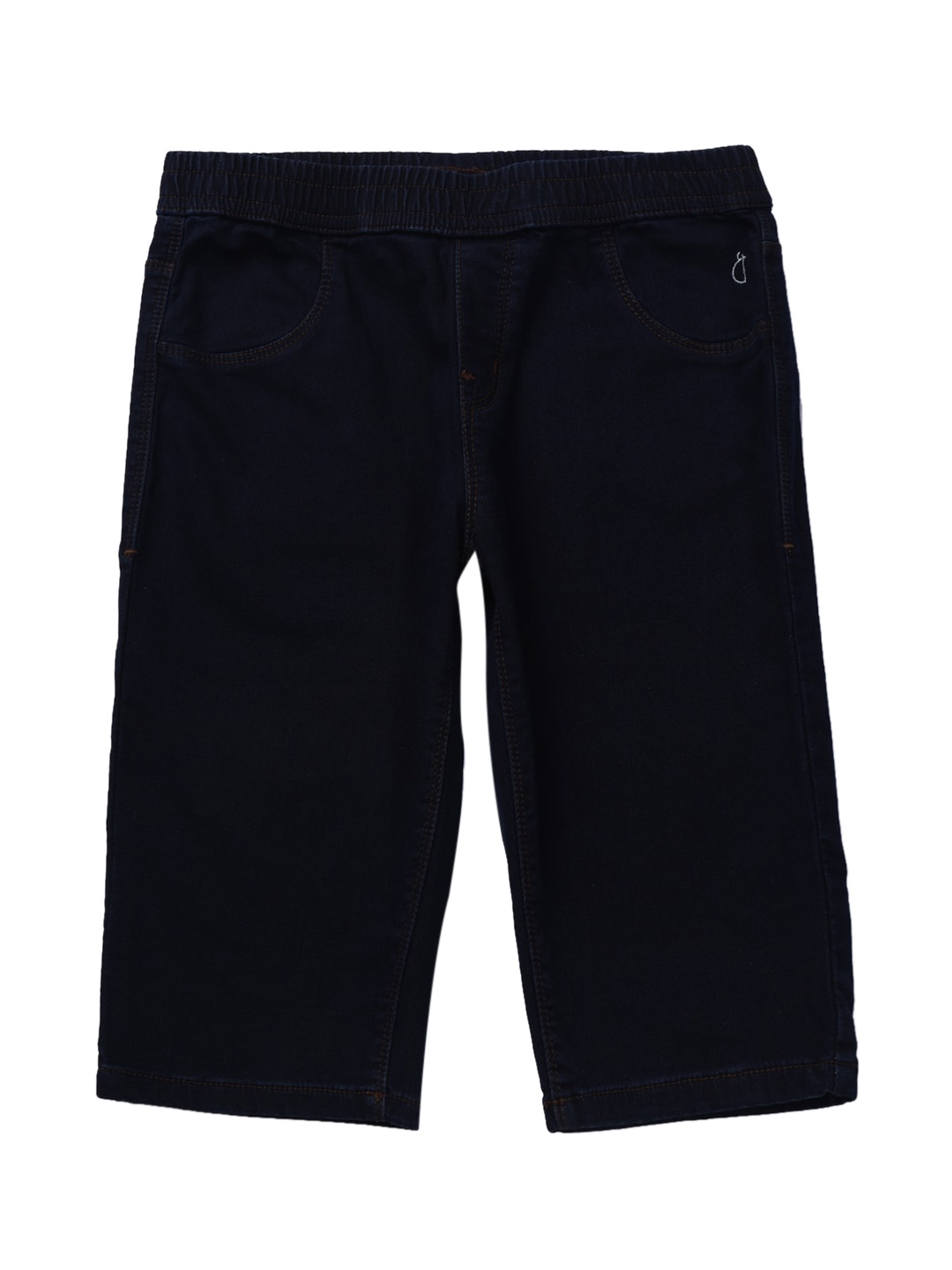 

Gini and Jony Girls Navy Blue Solid Denim Shorts