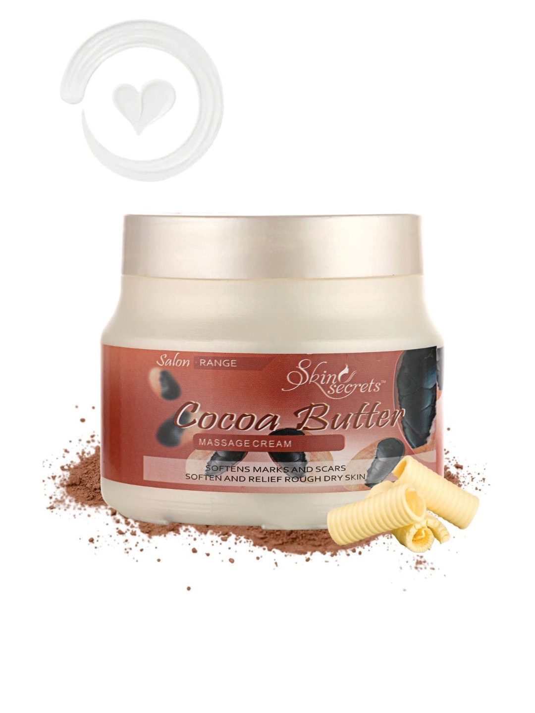 

Skin Secrets Cruelty-Free Cocoa Butter Massage Cream To Soften Marks & Scars - 500 g, Brown