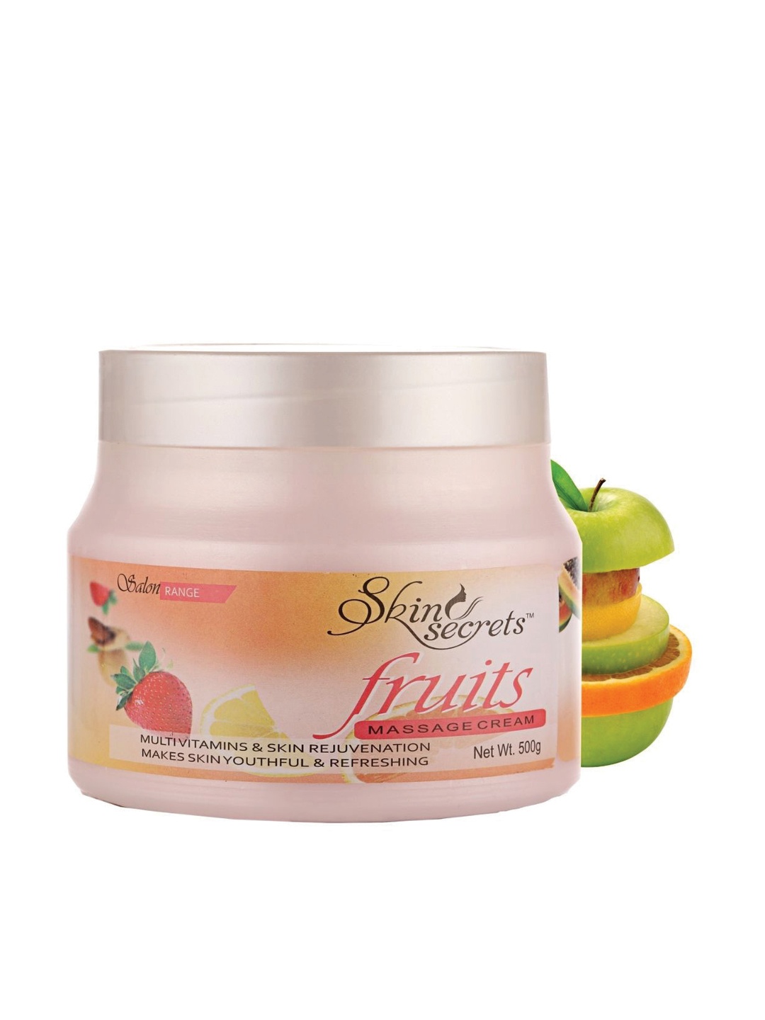 

Skin Secrets Cruelty-Free Fruits Massage Cream For Skin Rejuvenation - 500 g, Pink