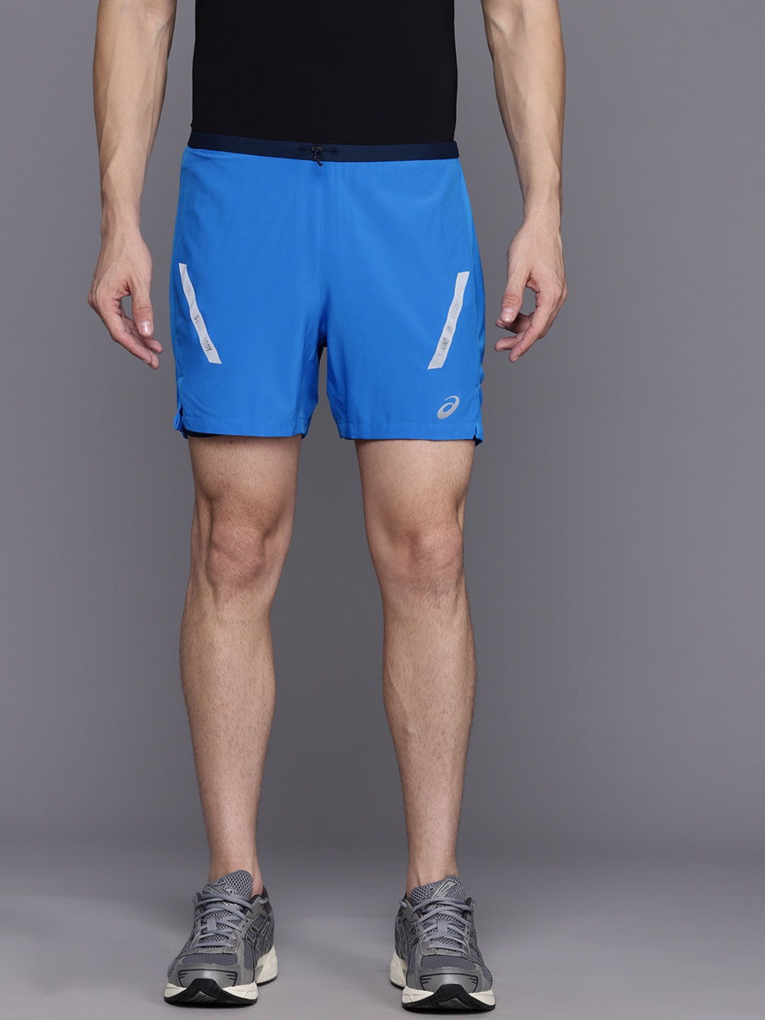 

ASICS Men Lite-Show Running Shorts, Blue