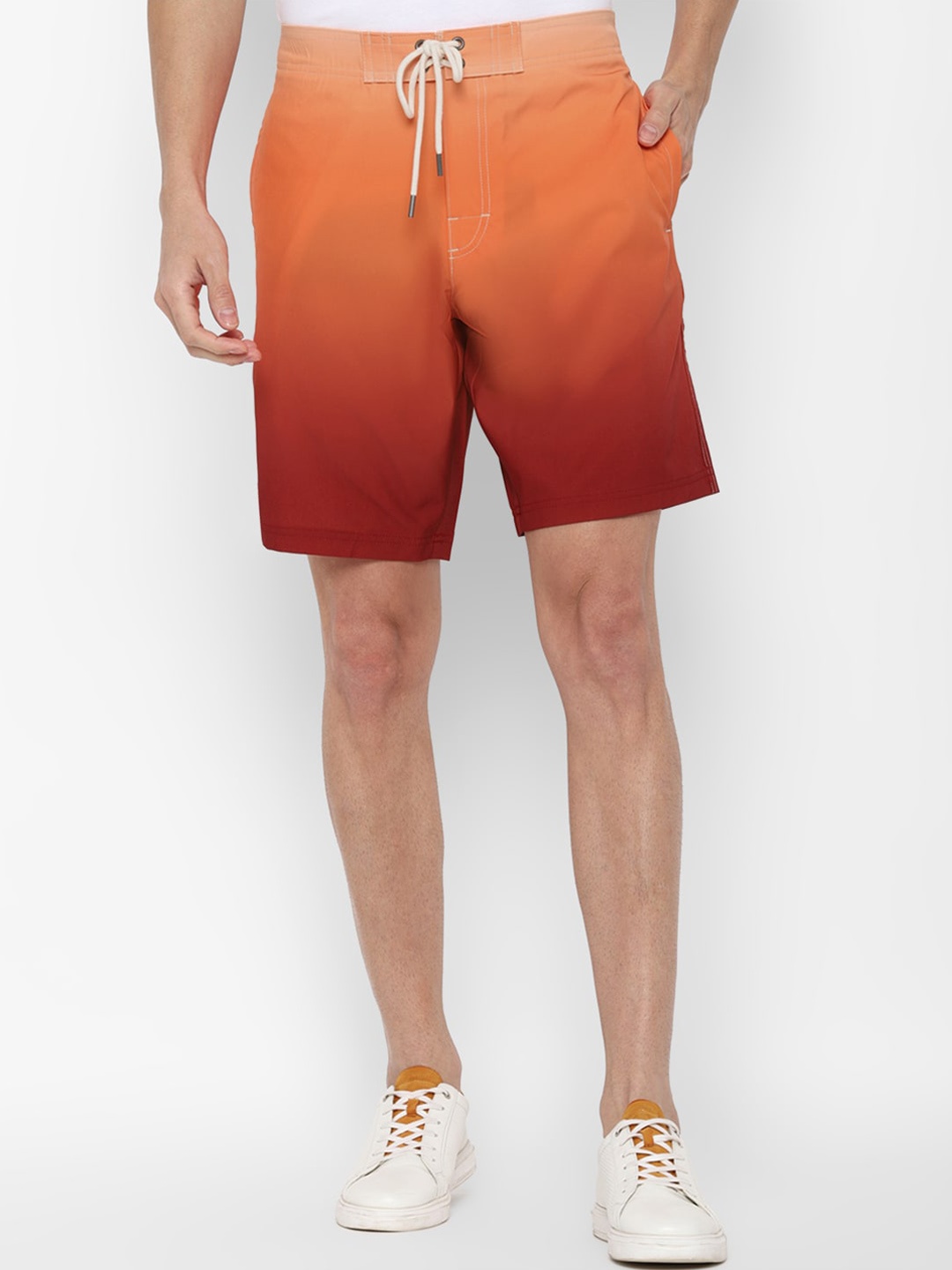 

AMERICAN EAGLE OUTFITTERS Men Orange Ombre Shorts
