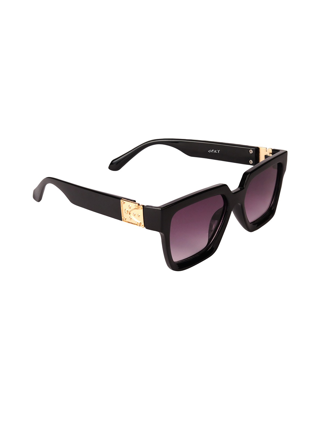 

Spiky Unisex Kids Grey Lens & Black Square Sunglasses with UV Protected Lens