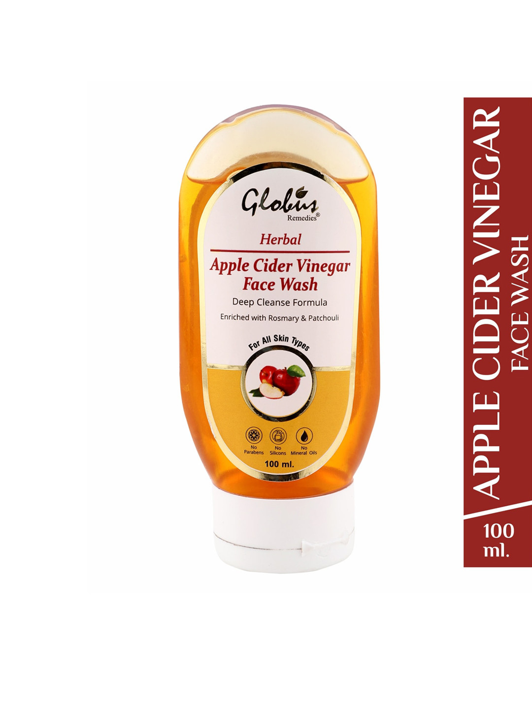 

Globus Remedies Apple Cider Vinegar Face Wash 100 ML, Khaki