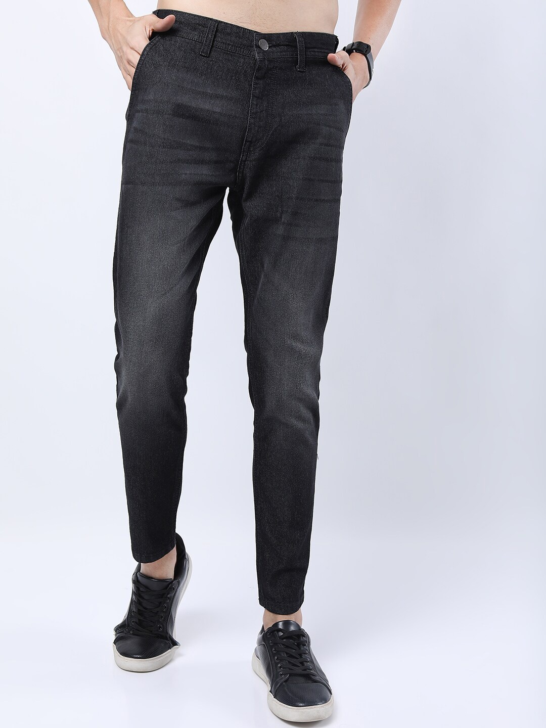 

KETCH Men Grey Straight Fit Clean Look Stretchable Jeans