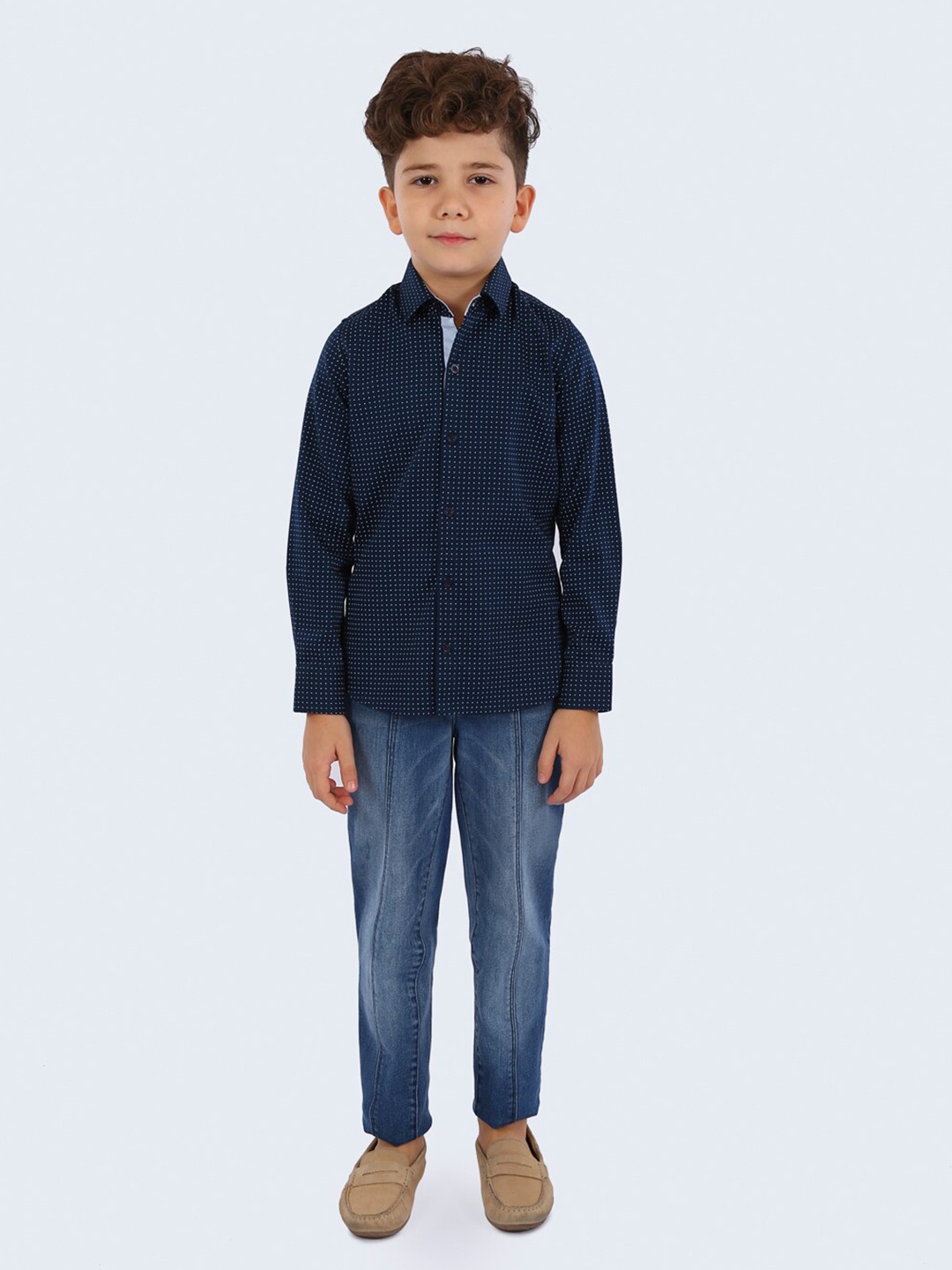 

One Friday Boys Black Comfort Checked Casual Shirt