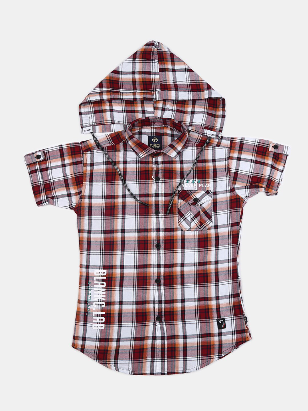 

V-Mart Boys Red Tartan Checks Checked Casual Shirt