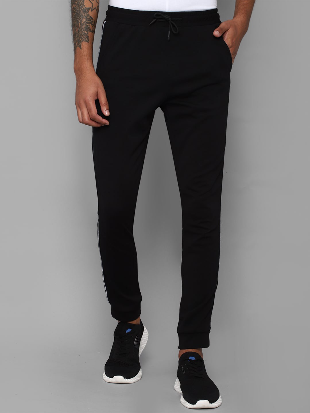 

Allen Solly Tribe Men Black Solid Cotton Track Pants