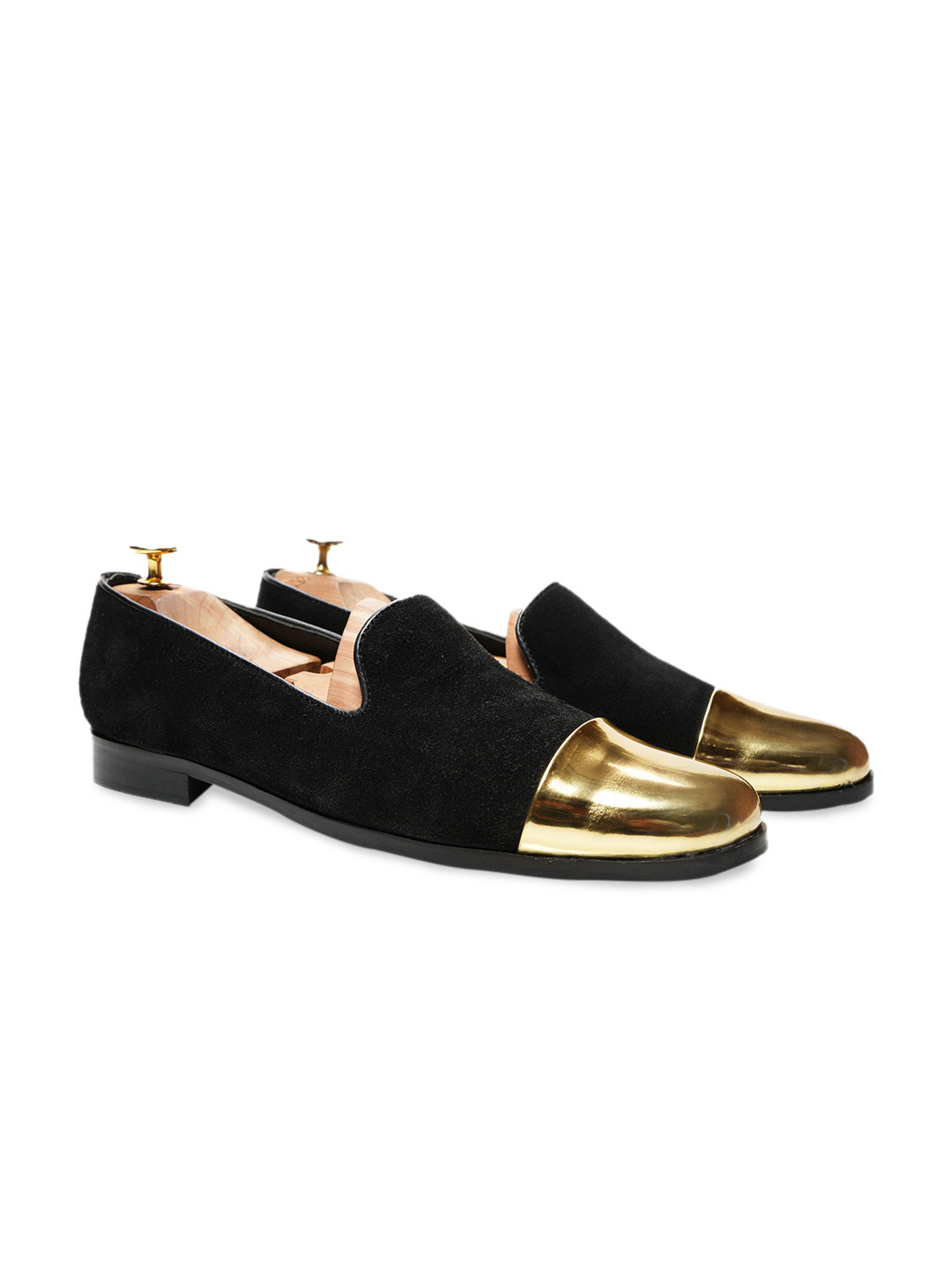 

GRIFFIN Men Black Colourblocked Suede Espadrilles