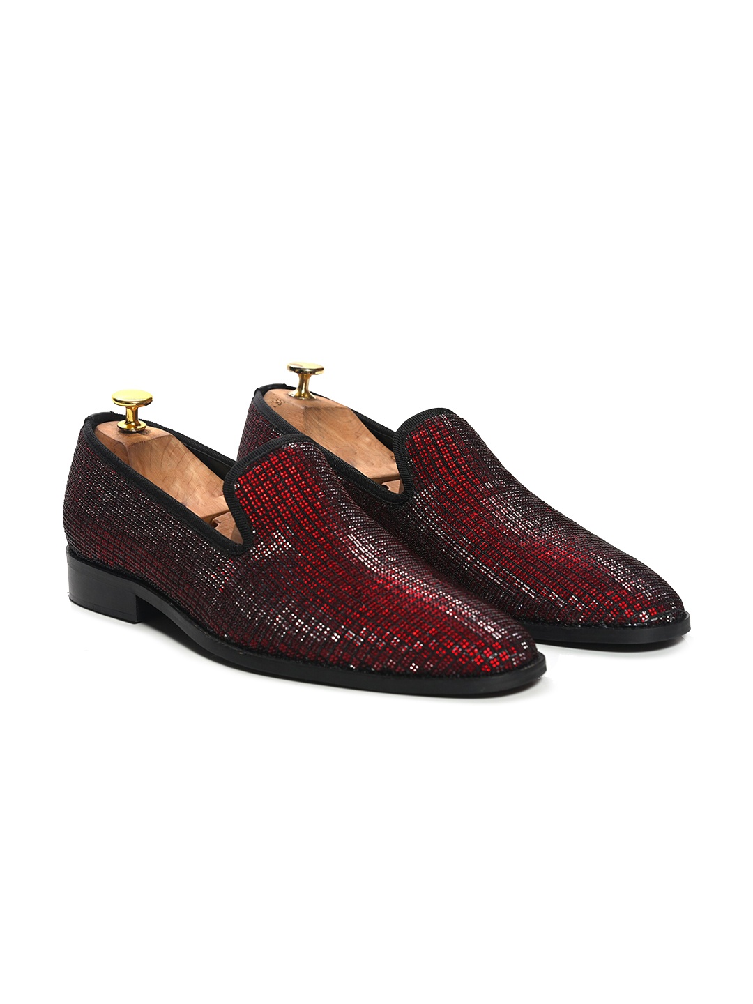 

GRIFFIN Men Red Printed Loafers