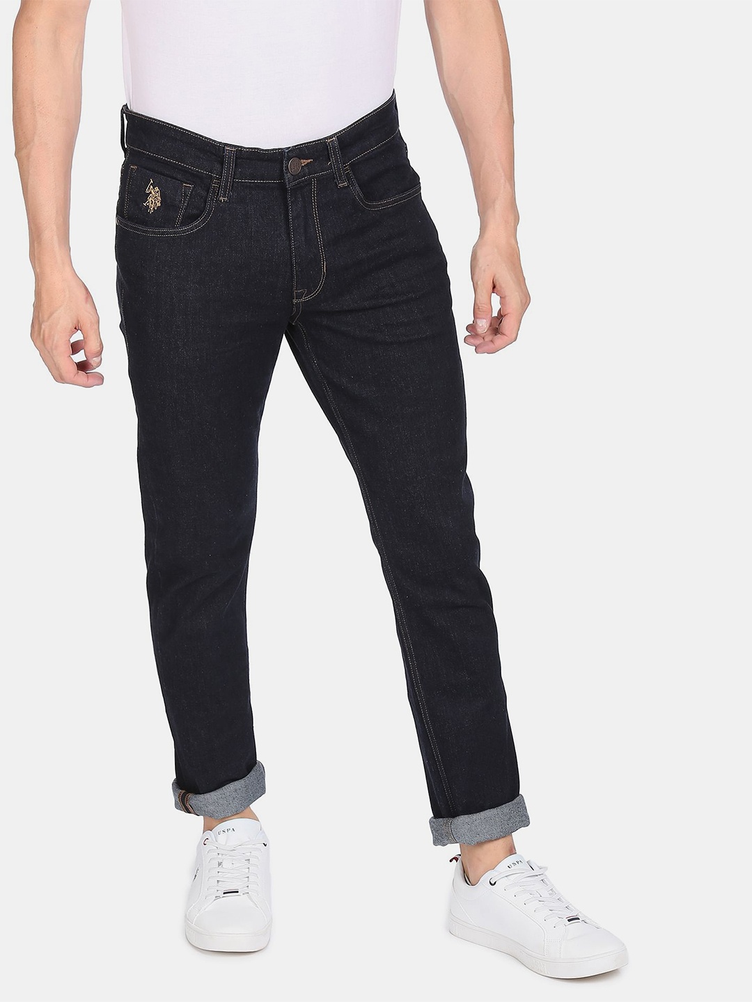 

U.S. Polo Assn. Denim Co.Men Blue Slim Fit Solid Jeans