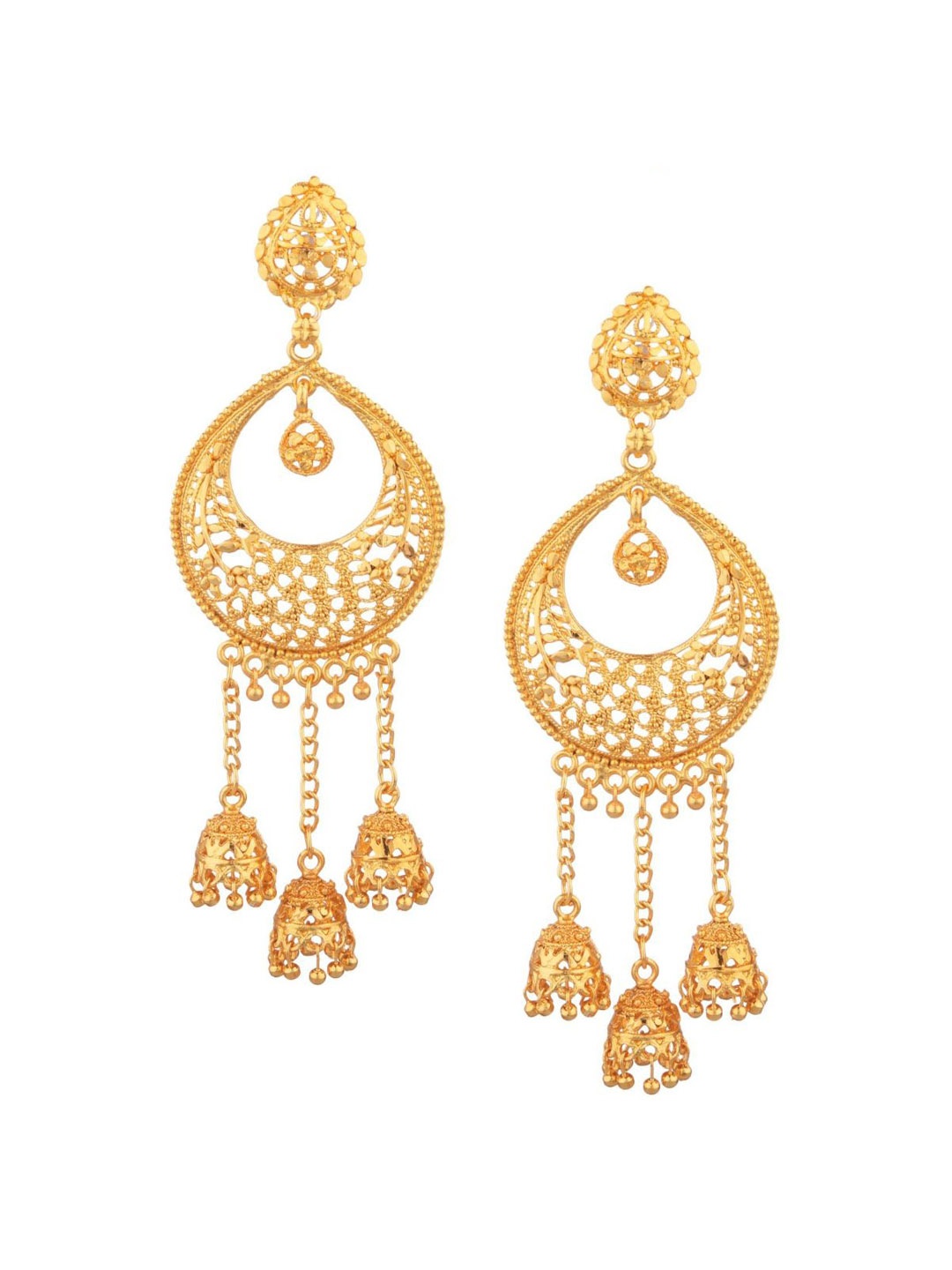 

Efulgenz Gold-Toned Classic Drop Earrings