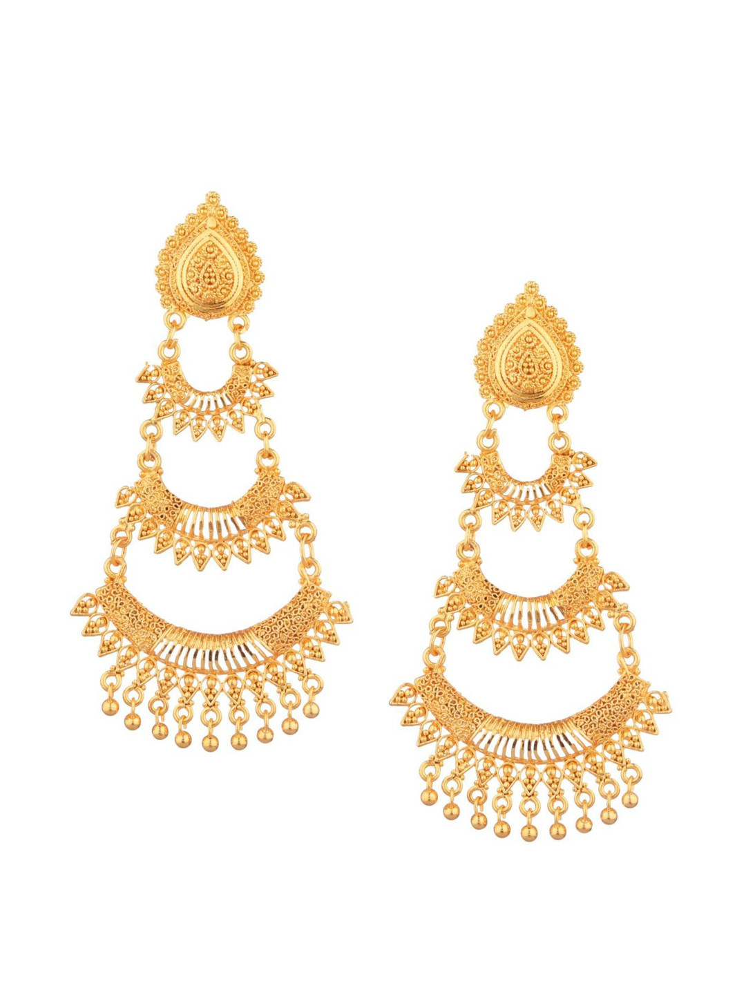 

Efulgenz Gold-Plated Classic Drop Earrings