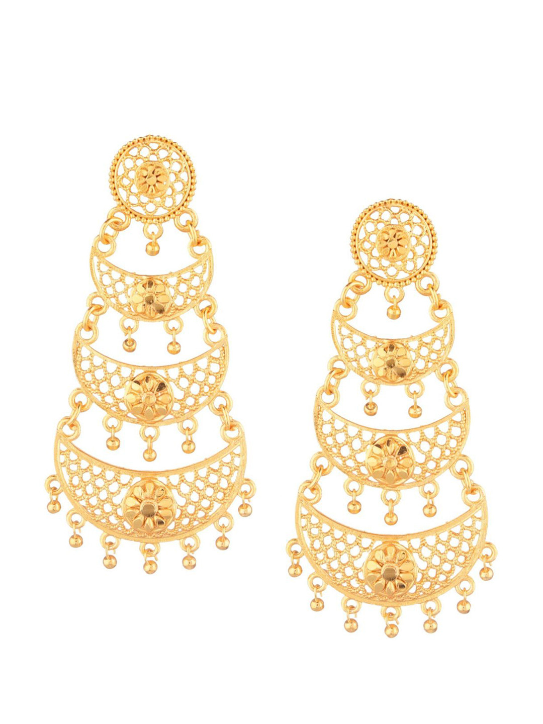 

Efulgenz Gold-Toned Classic Drop Earrings