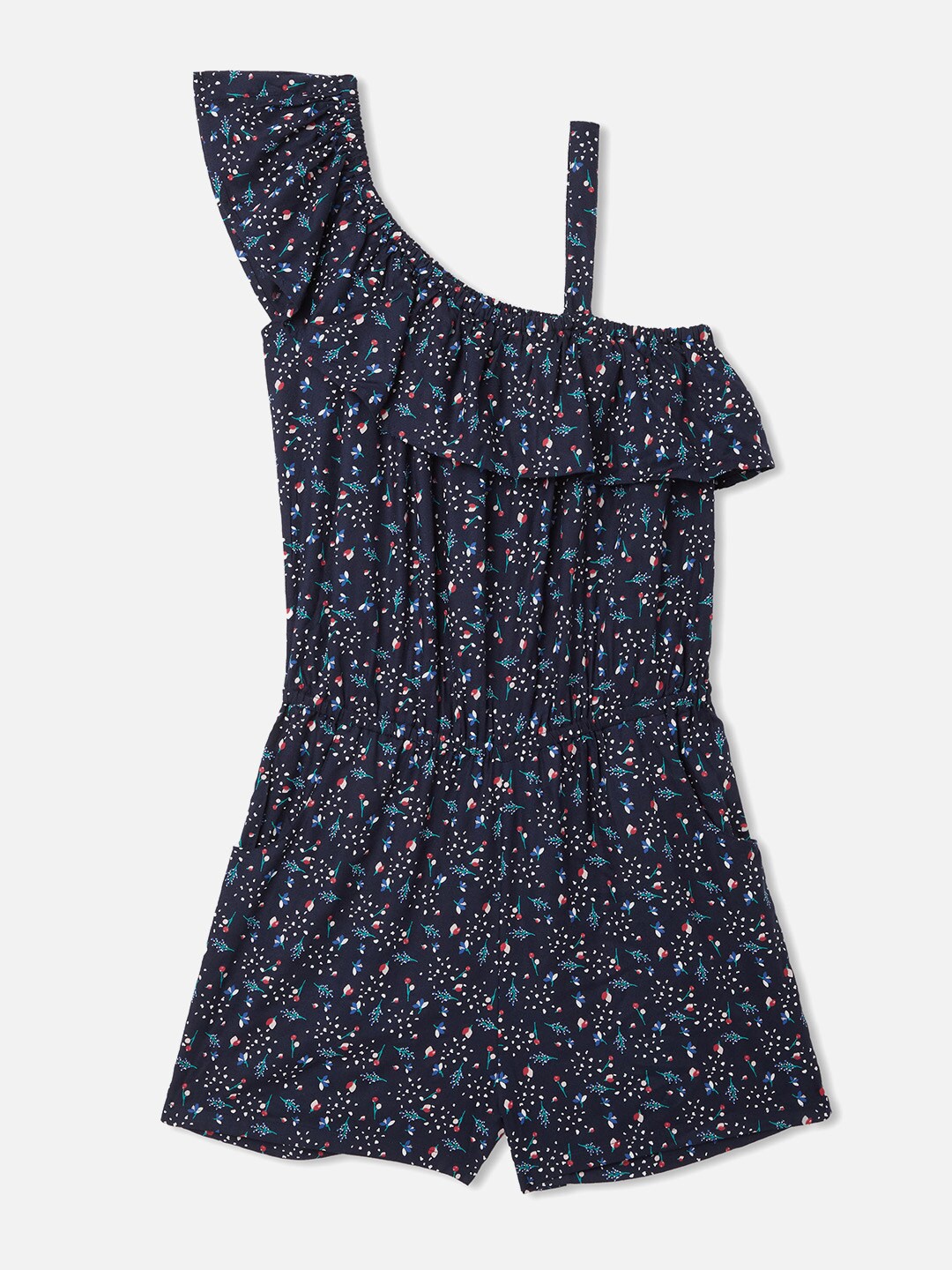 

R&B Blue & cloud dancer Floral Maxi Dress