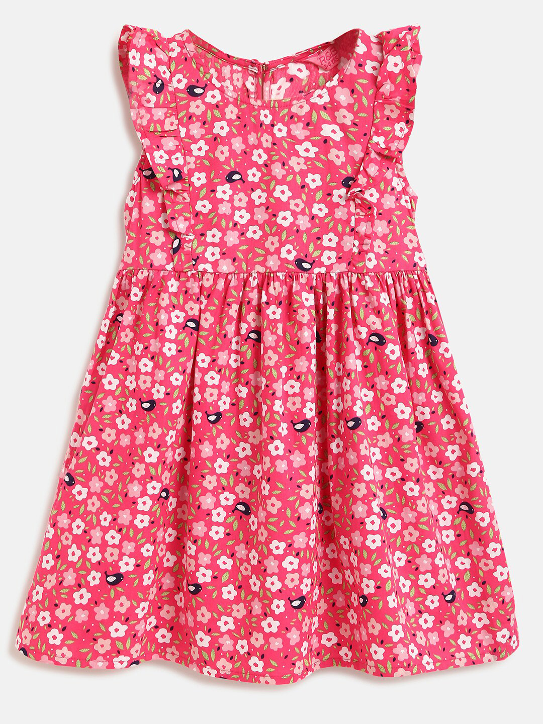 

R&B Pink & black Peplum Dress