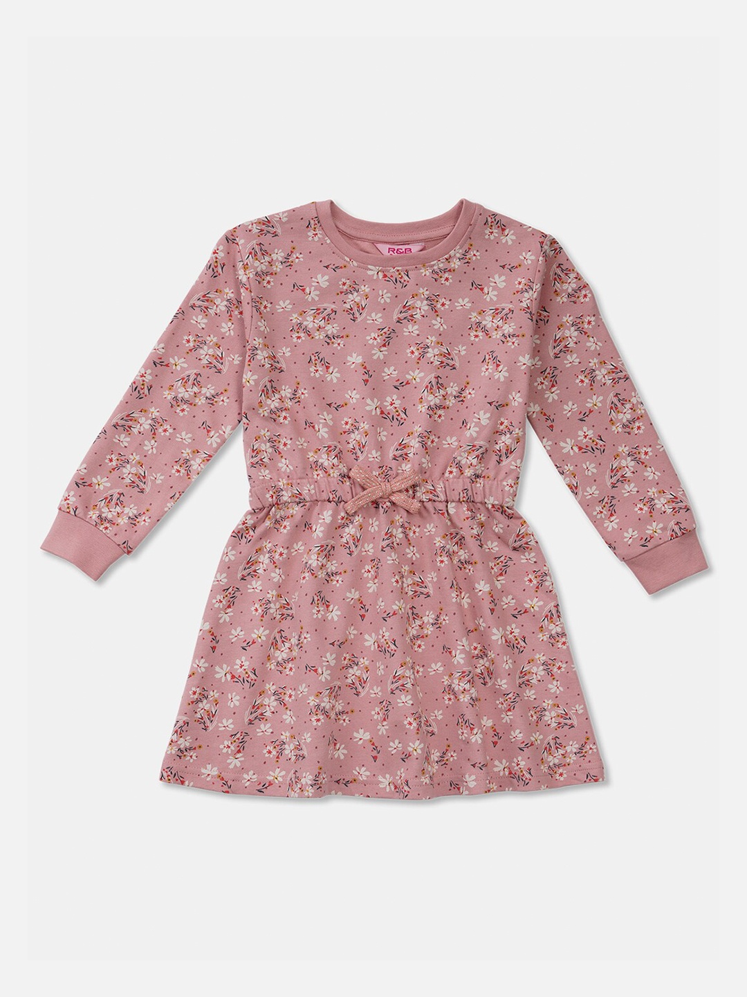 

R&B Pink & rosy brown Floral Dress