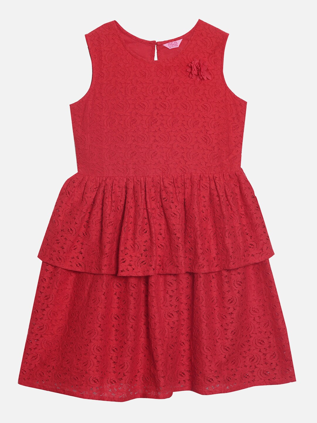 

R&B Red A-Line Dress