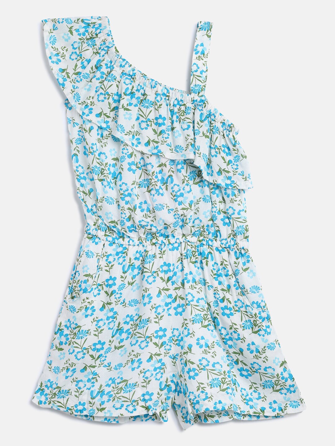 

R&B Blue Printed Playsuit