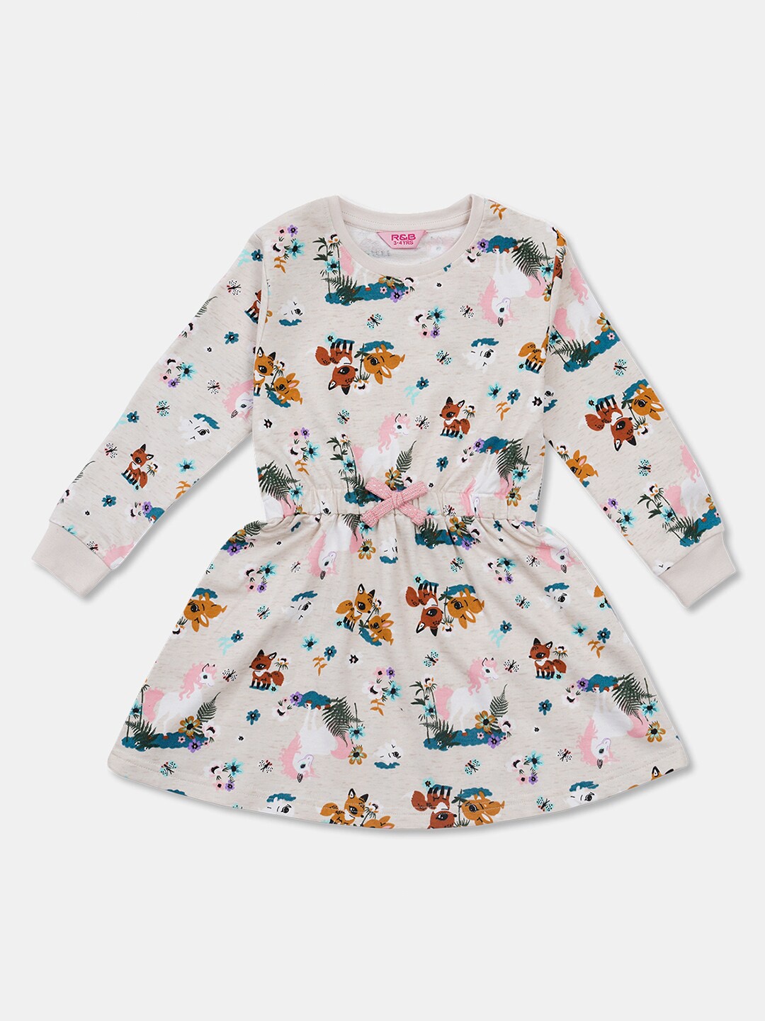 

R&B White Floral Dress