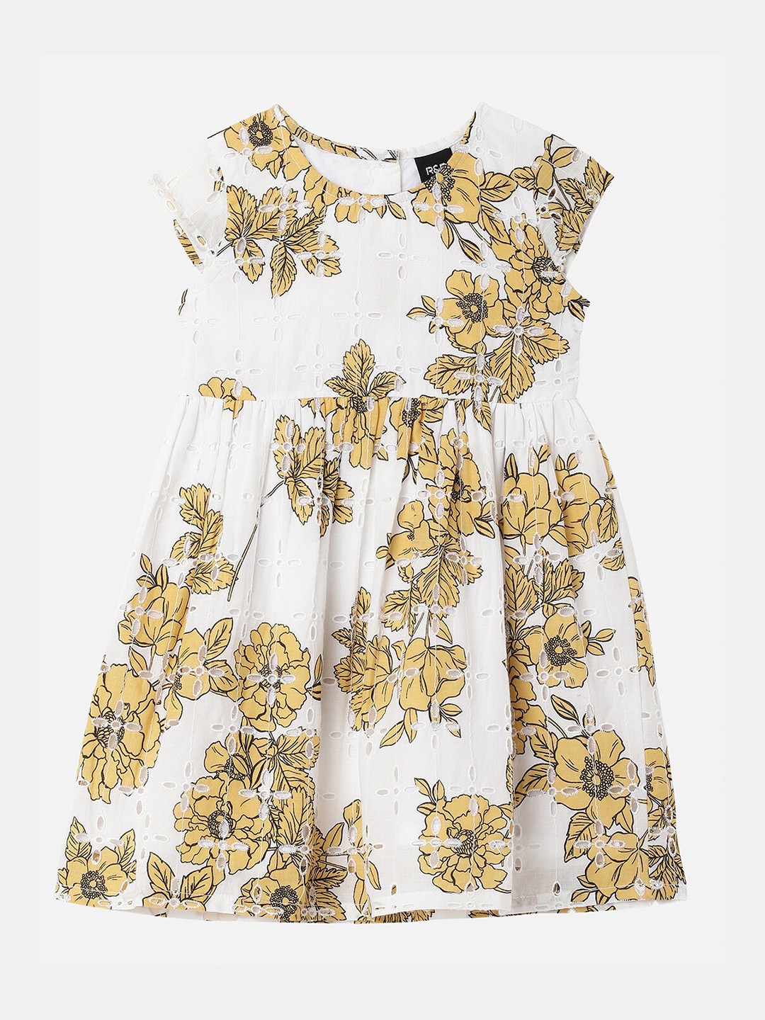 

R&B White Floral Dress