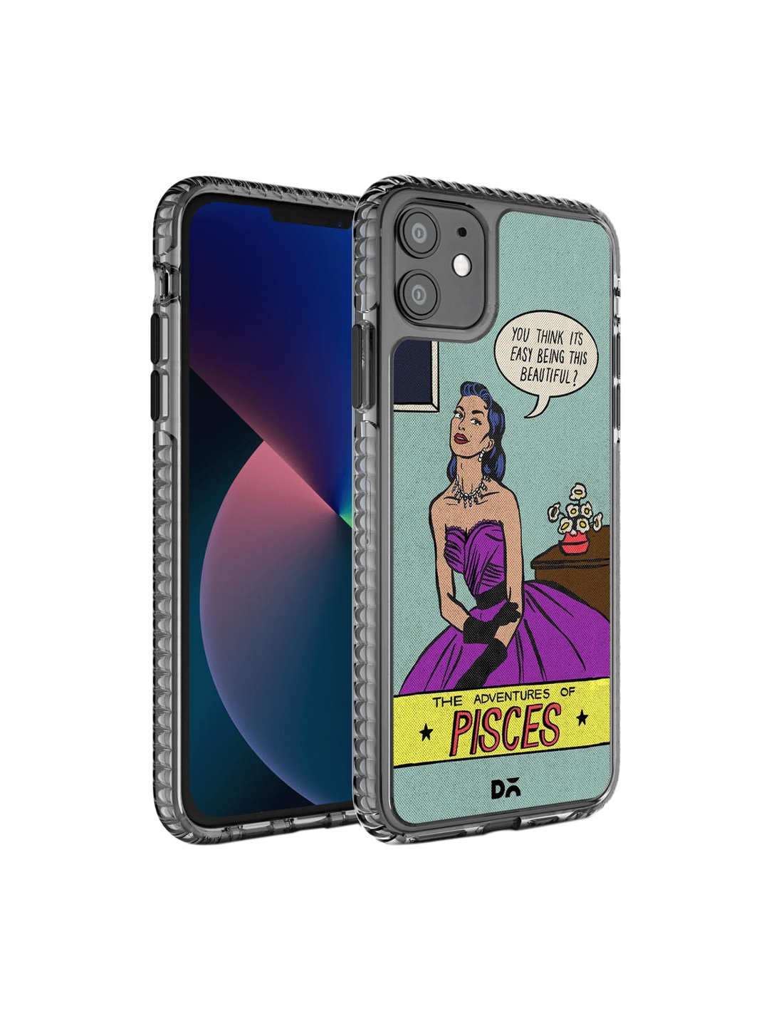 

DailyObjects Blue & Purple Printed iPhone 11 Back Case