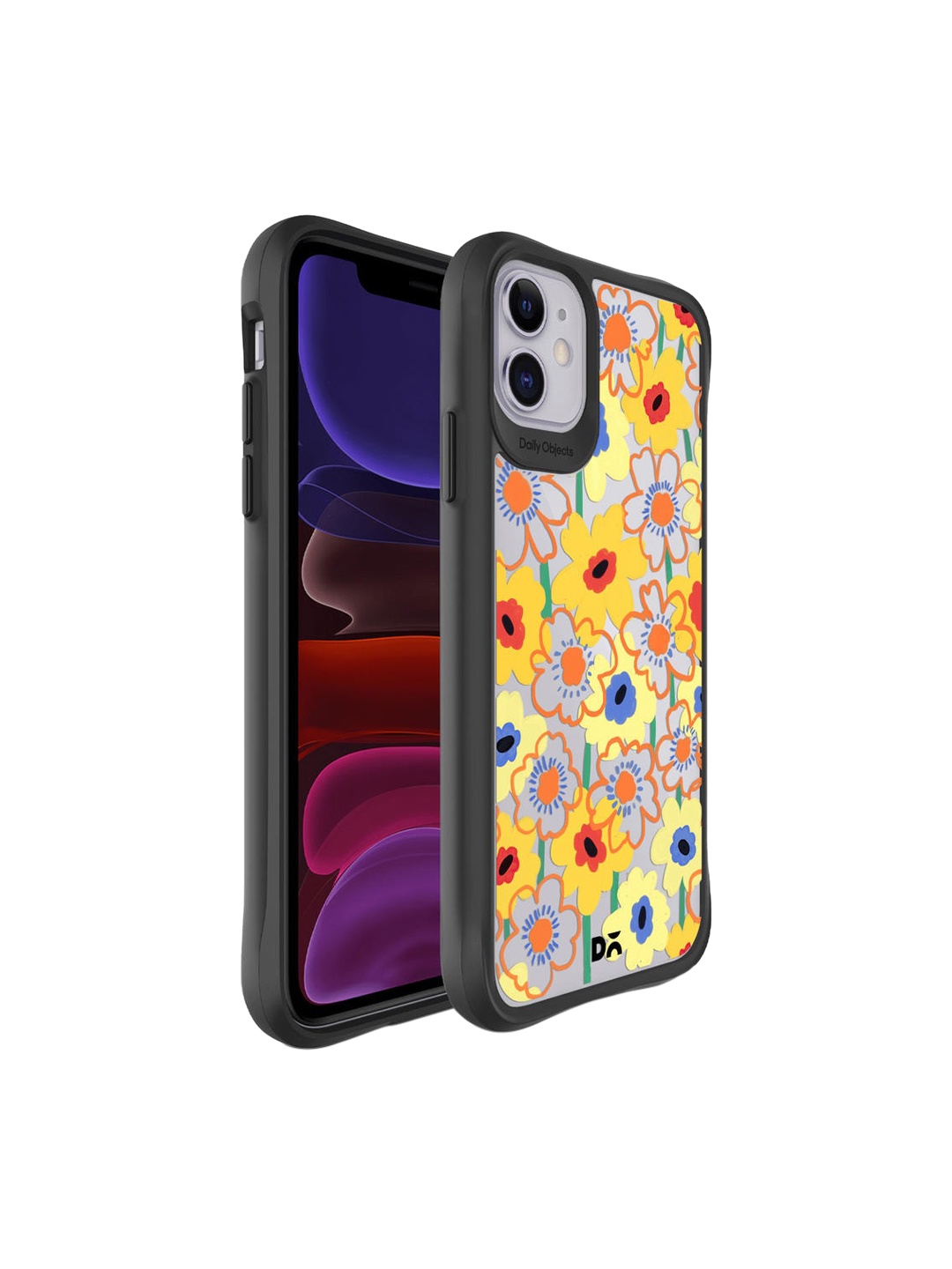 

DailyObjects Black & Yellow Printed iPhone 11 Back Cover