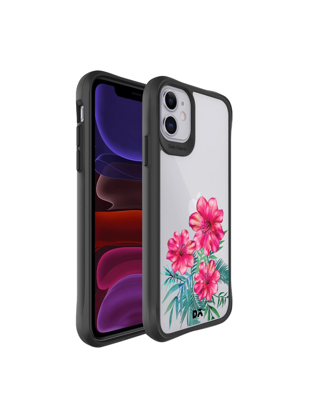 

DailyObjects Hibiscus Printed IPhone 11 Back Case, Pink