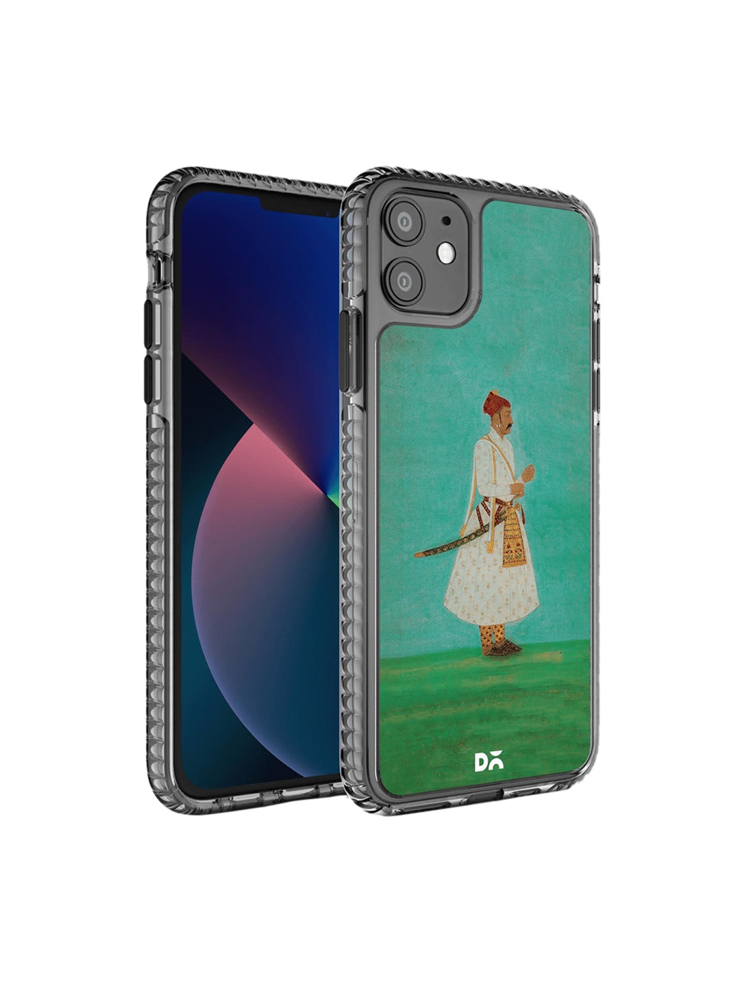 

DailyObjects Green & White Printed Rajput Warrior iPhone 11 Phone Case, Multi
