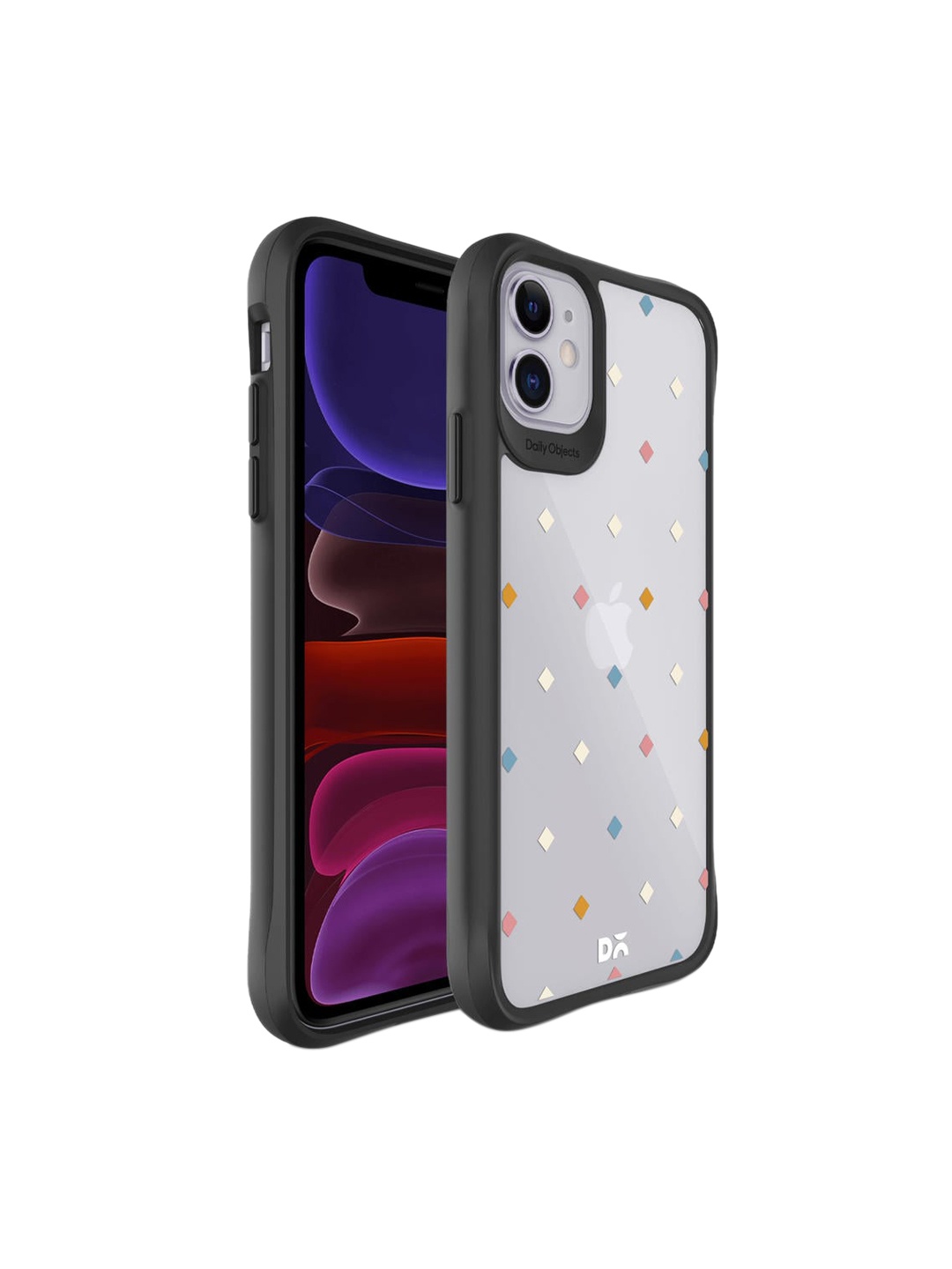 

DailyObjects Grey & Black Party Poppers Black Hybrid Clear iPhone 11 Phone Case
