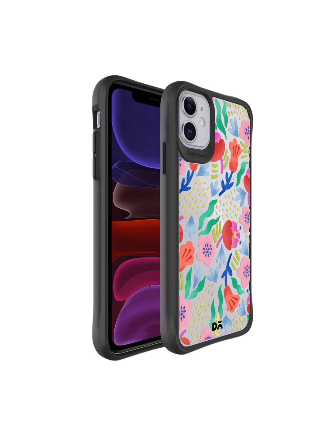 

DailyObjects Multicoloured Tulips iPhone 11 Back Case, Multi