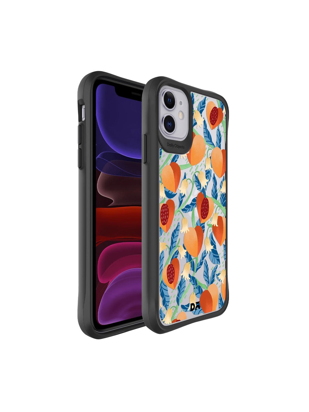 

DailyObjects Grey & Blue Peachy iPhone 11 Back Case