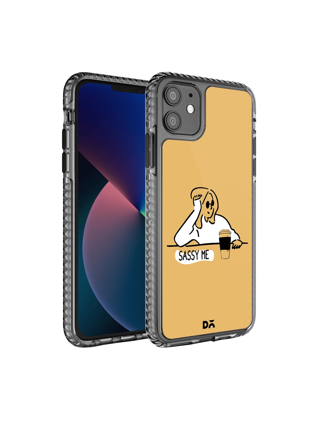 

DailyObjects Mustard & Black Sassy Me Stride 2.0 iPhone 11 Phone Case