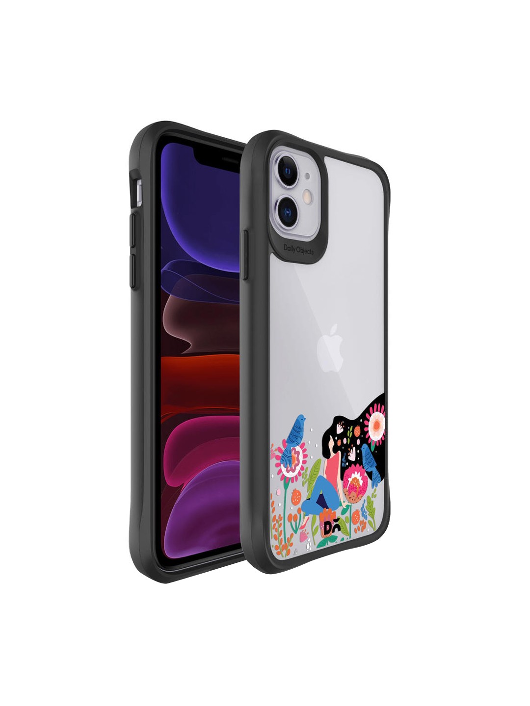 

DailyObjects Black & Grey Printed iPhone 11 Back Cover