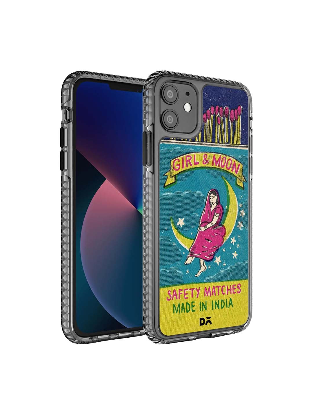 

DailyObjects Blue & Yellow Printed iPhone 11 Back Case