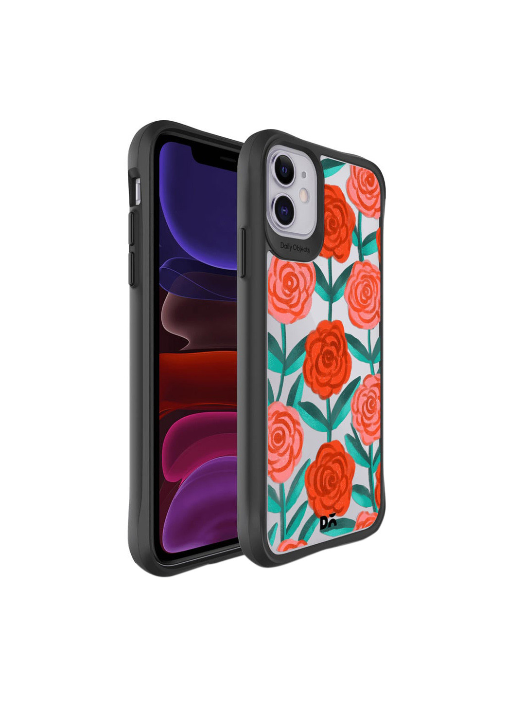 

DailyObjects White & Red Rosey Retreat Printed iPhone 11 Phone Cas