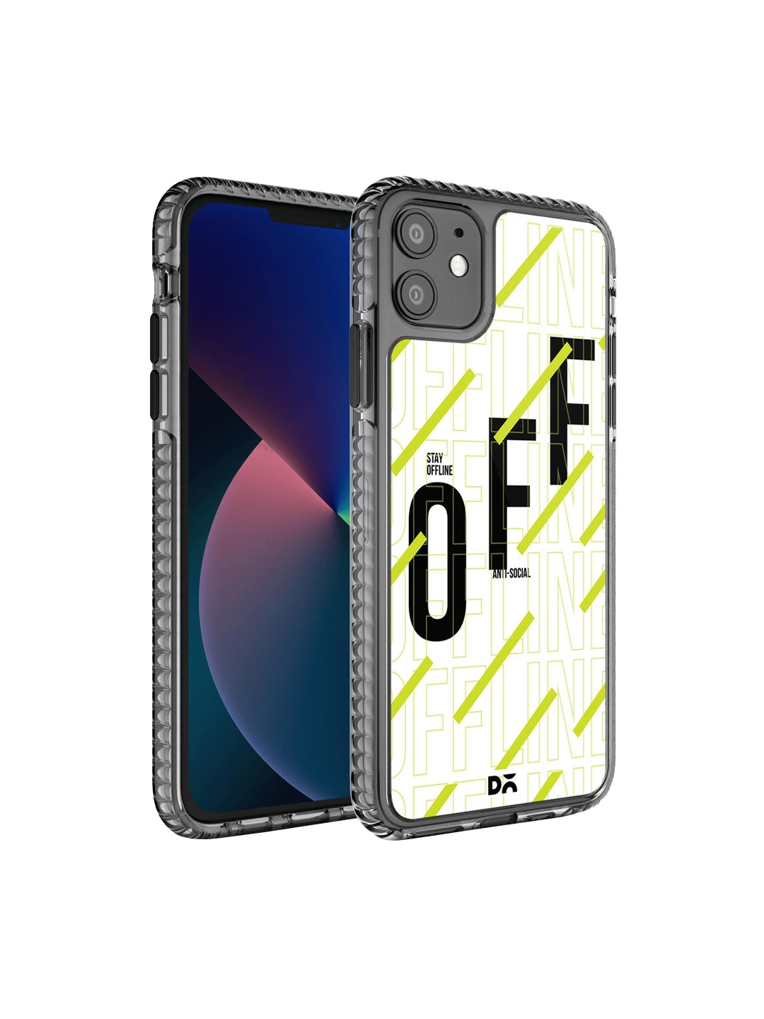 

DailyObjects Black & White Stay Offline Stride Printed IPhone 11 Back Case