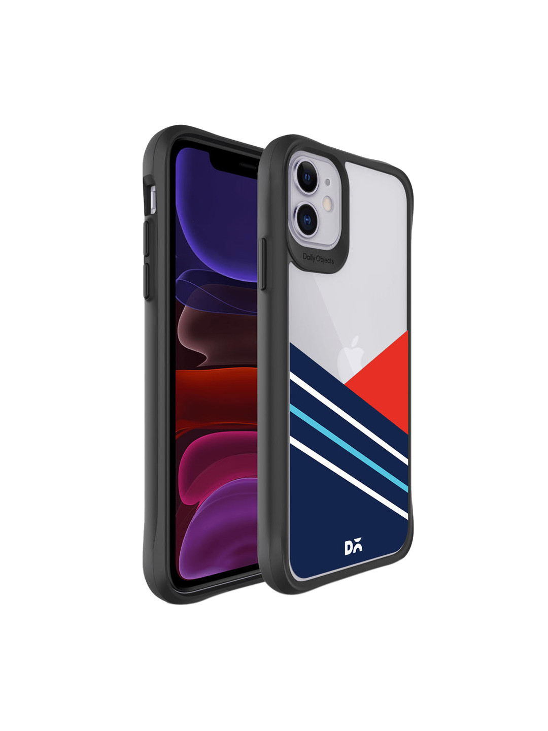 

DailyObjects Red & Blue Printed iPhone 11 Phone Case
