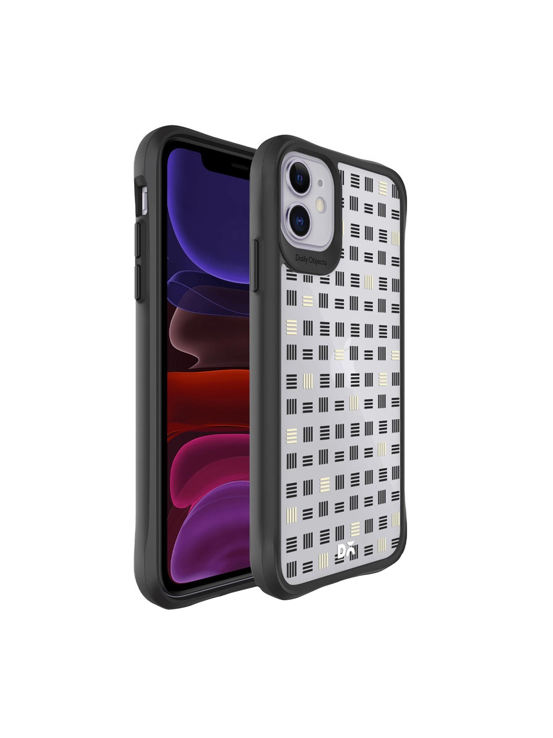 

DailyObjects Black & Cream Printed Tally Hybrid Clear iPhone 11 Phone Case