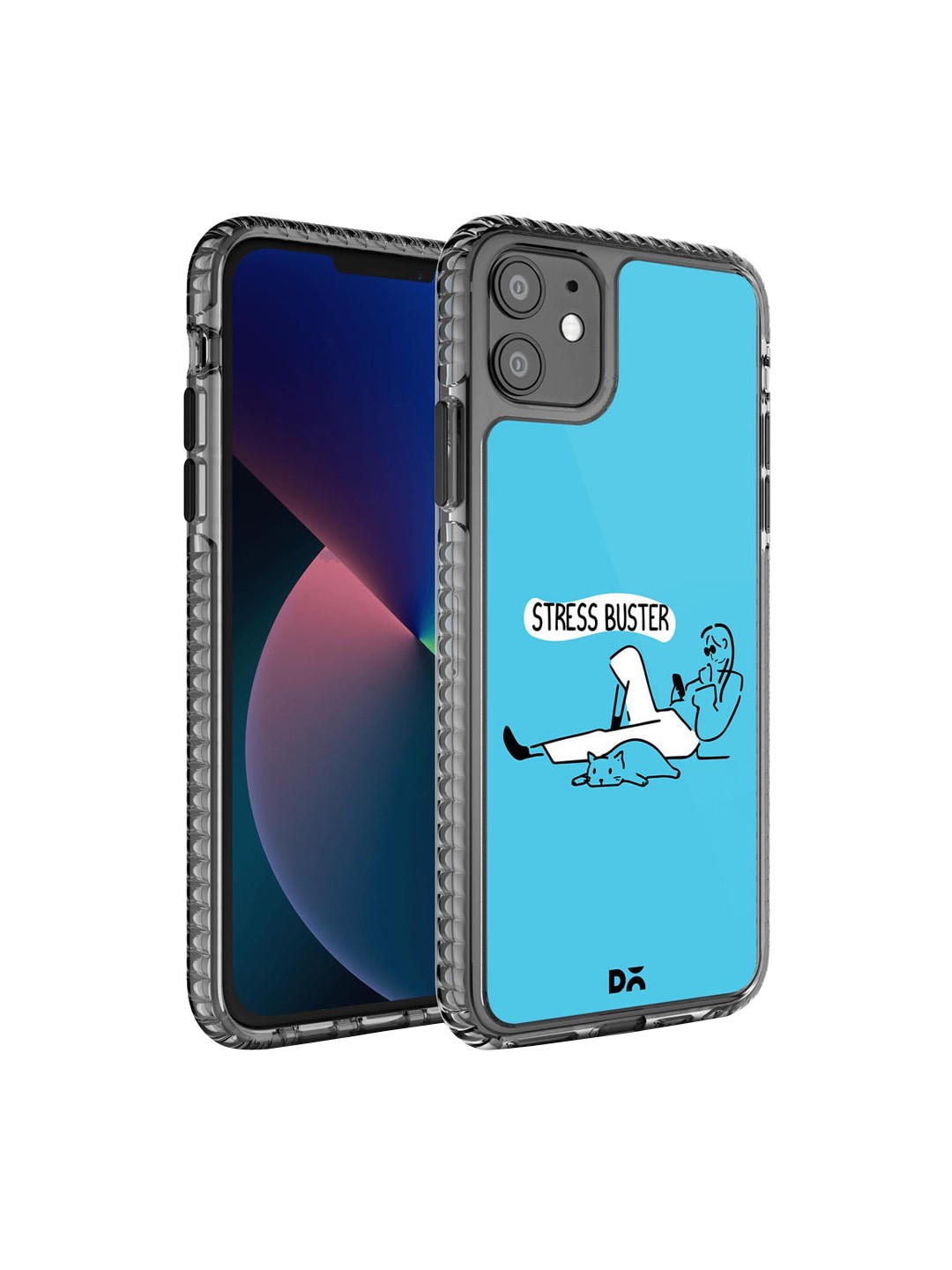 

DailyObjects Blue & White Printed iPhone 11 Back Case