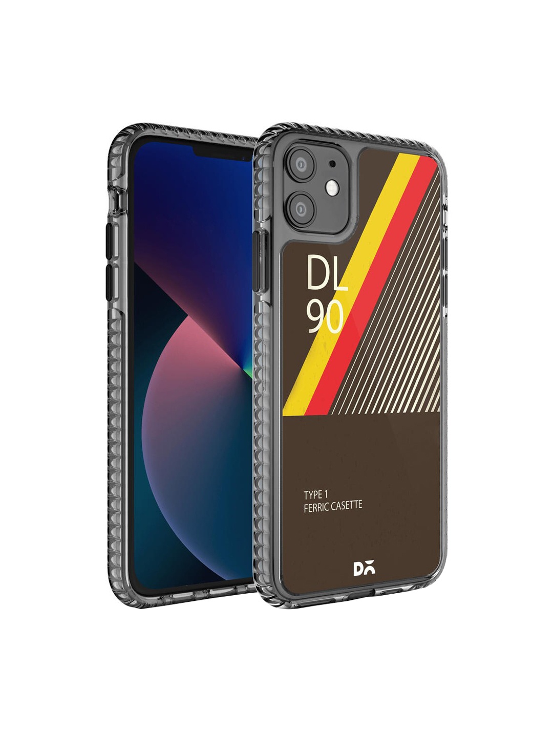 

DailyObjects Black & Brown Made With Love Premium Stride Printed IPhone 11 Back Case