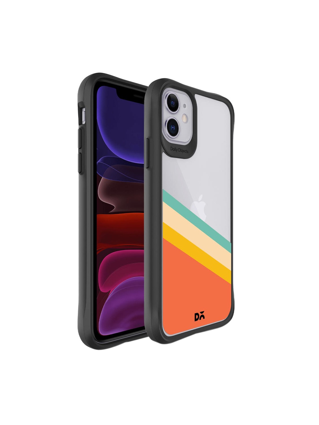 

DailyObjects Black & Orange Tropical Angles Printed IPhone 11 Back Cover