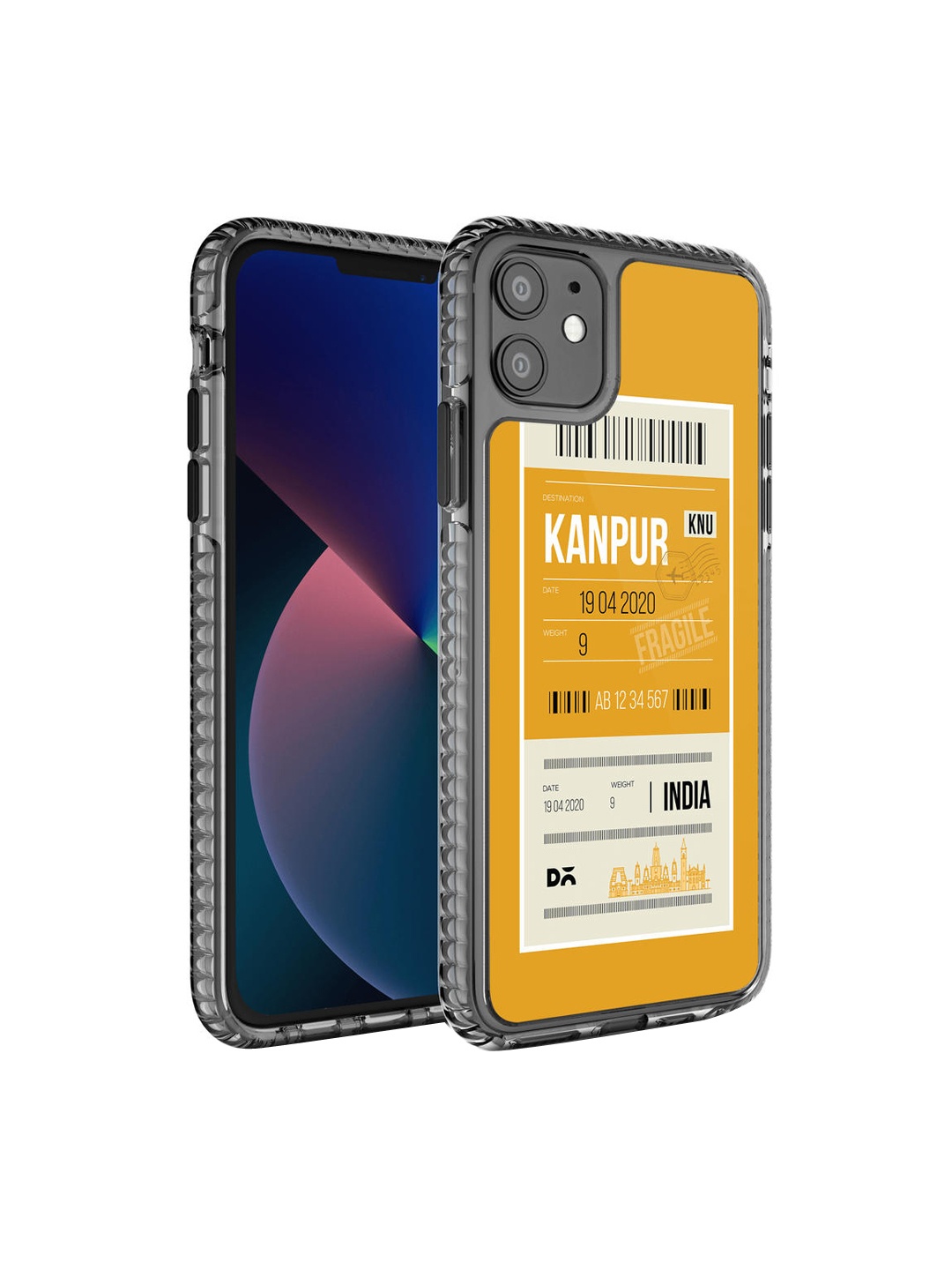 

DailyObjects Mustard & White Kanpur City Tag Stride 2.0 iPhone 11 Phone Case, Multi