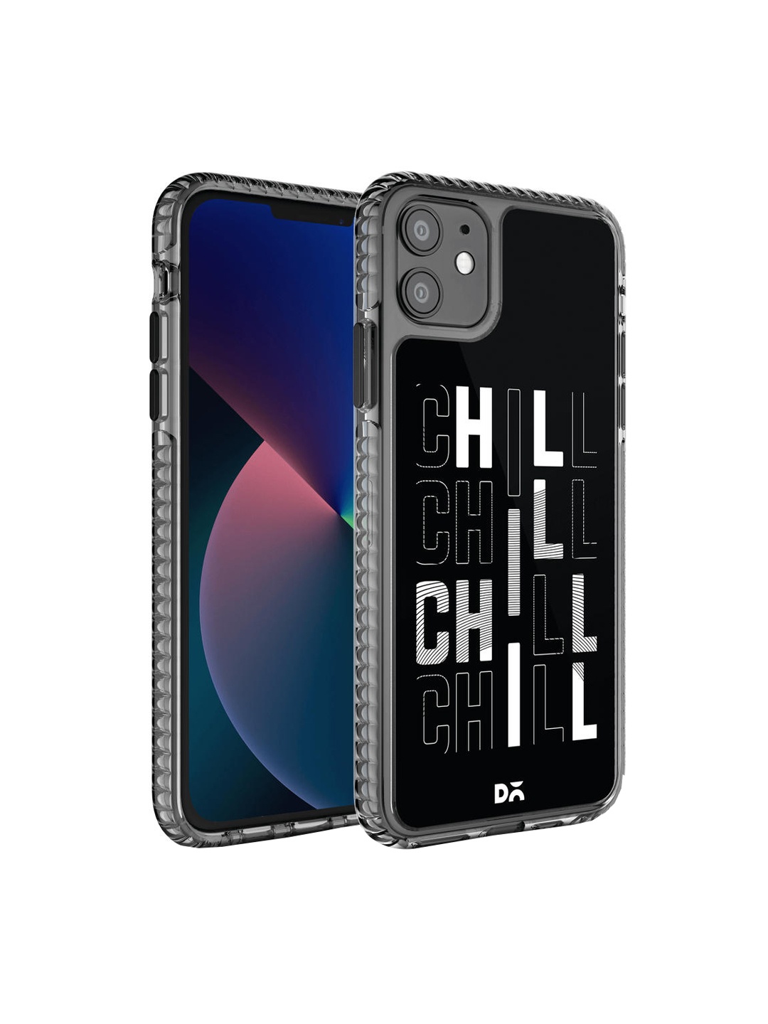 

DailyObjects Black & White Printed Lets Chill Hybrid Clear iPhone 11 Phone Case