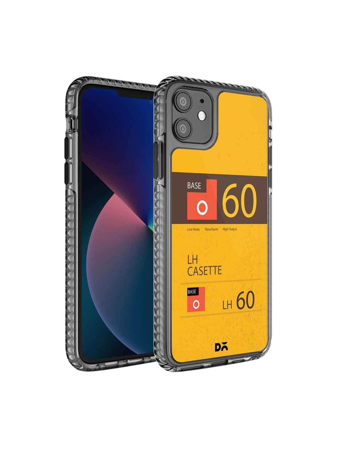 

DailyObjects Yellow & Black Printed LH Cassette iPhone 11 Phone Case